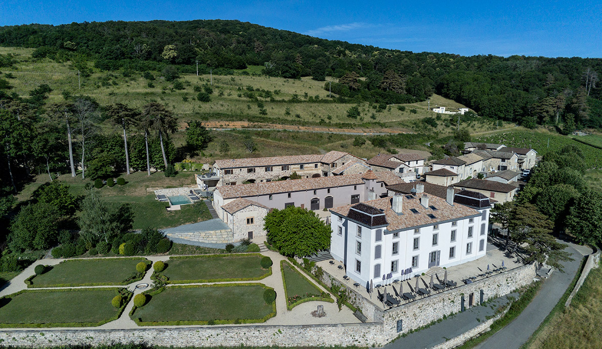 Le chateau du Souzy vue du ciel